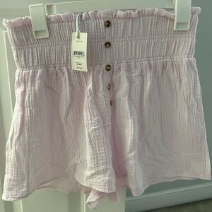 Simply Southern Pink Button-Up Shorts